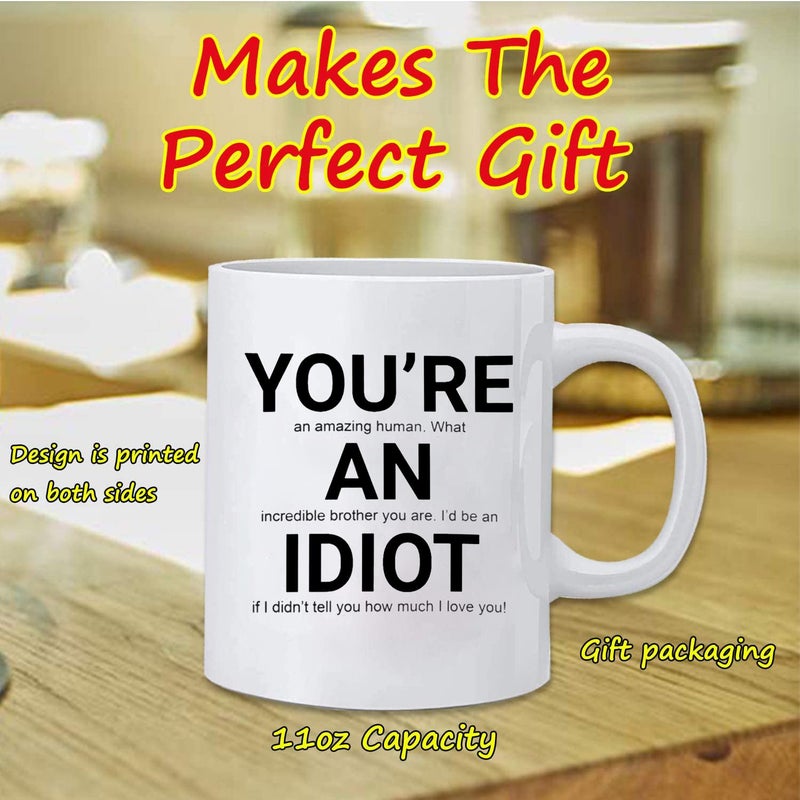 KMCH Kwieema Brother Gift Brother Coffee Mug Birthday Christmas Gifts from Sister Fatherâ€™s Day Gifts Coffee Mugs - Image 2